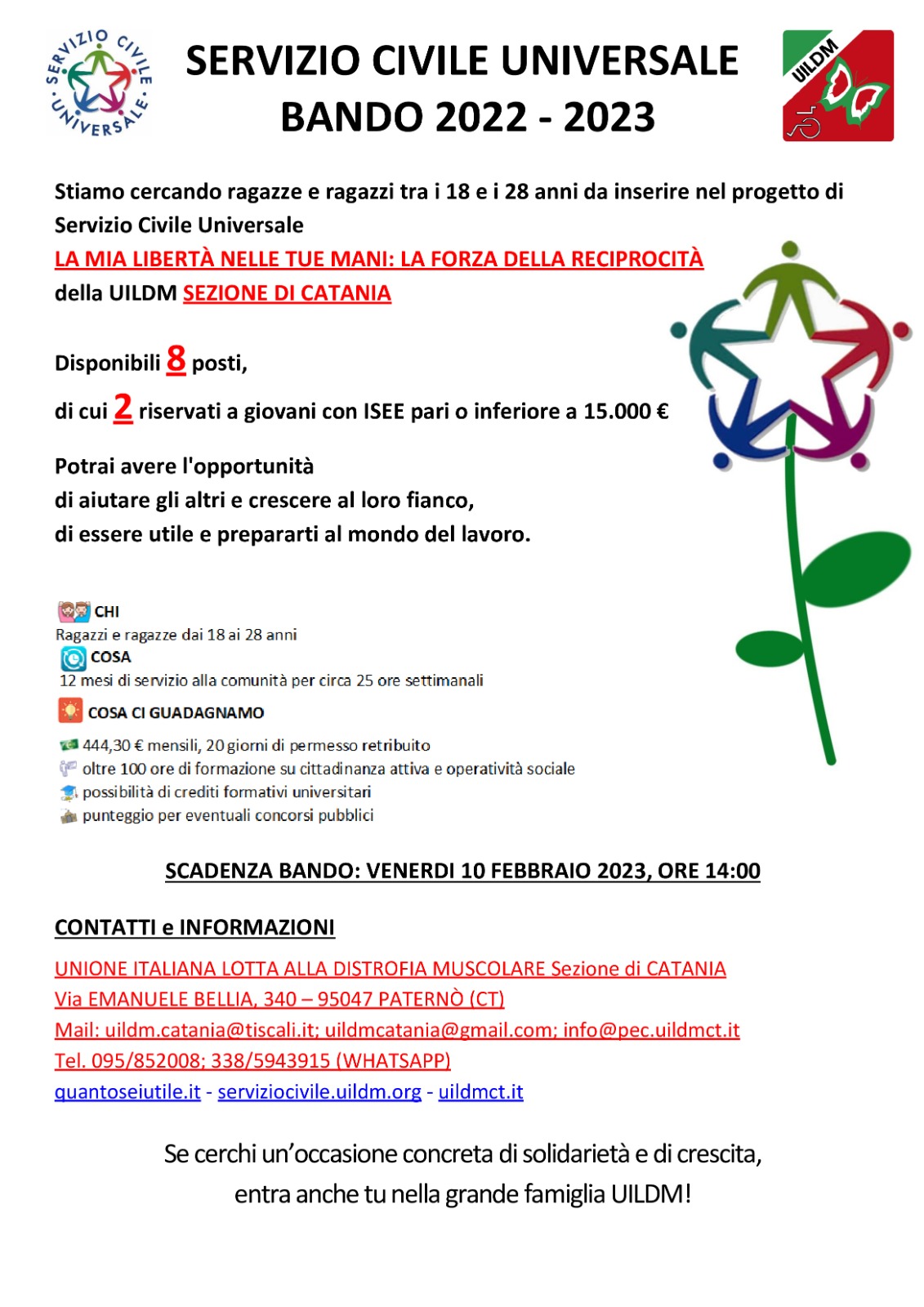Locandina bando servizio civile